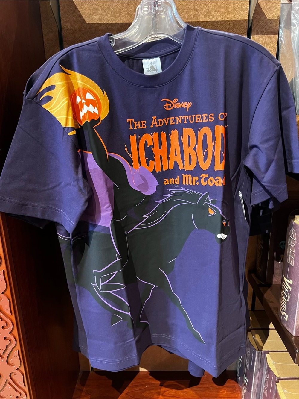 Disney Parks 2026 Adventures Of Ichabod & Mr Toad Headless Horseman Adult Shirt